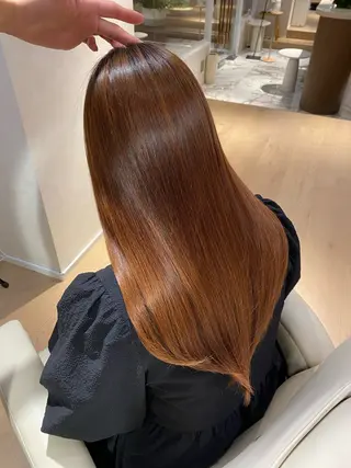 ロング 髪質改善ストレート ✂️前田龍之介のヘアスタイル