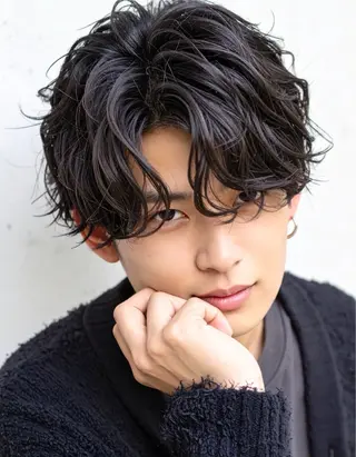 ショート パーマ メンズ men’s SUNのヘアスタイル