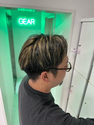 カラー メンズ GEAR./暖色 カラー/HAYATOのヘアスタイル
