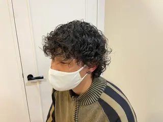 ショート パーマ メンズ 髪質改善×レイヤー 🫧松野力也のヘアスタイル