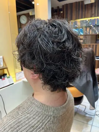 ショート パーマ メンズ メンズ特化/パーマ/ 髪質改善　高野奨馬のヘアスタイル