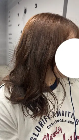 セミロング 透明感ｶﾗｰ🫧 rico💗空き🈶のヘアスタイル