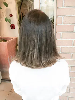 ミディアム カラー 北條 優輝のヘアスタイル