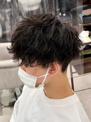 メンズ 京都河原町 メンズパーマ助川龍哉のヘアスタイル