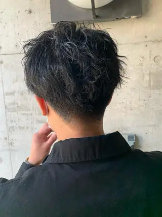 ショート パーマ ミルクティーベージュ ブリーチ 店長 清水のヘアスタイル