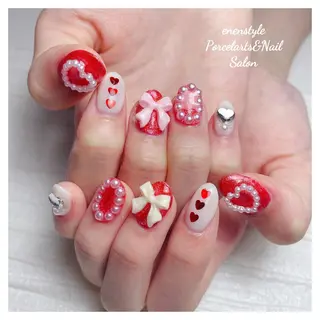 ミディアム ネイル 🐾enen style 🐾のネイルデザイン