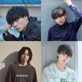 パーマ メンズ ブリーチカラー特化 ✨️永井諒のヘアスタイル