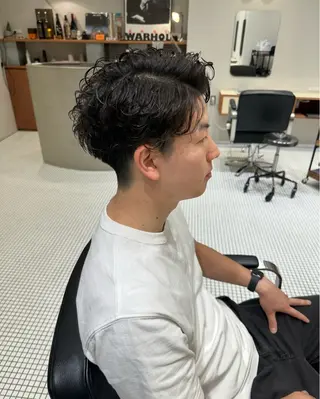ショート パーマ メンズ GRIP/ 名古屋駅徒歩1分のヘアスタイル