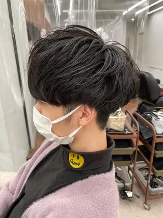 ショート メンズ 京都河原町 メンズパーマ助川龍哉のヘアスタイル