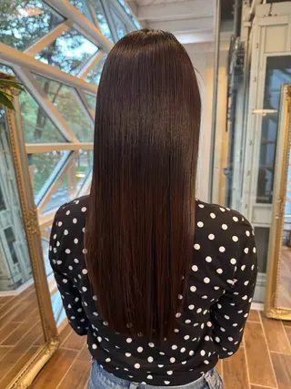 ロング パーマ 村上 輝のヘアスタイル