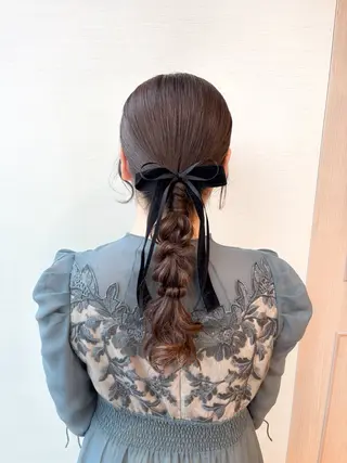 ロング ヘアアレンジ 白浜 サキのヘアスタイル