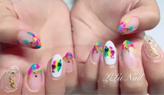 ネイル モチの良さ◉ フィルインネイル♡のネイルデザイン