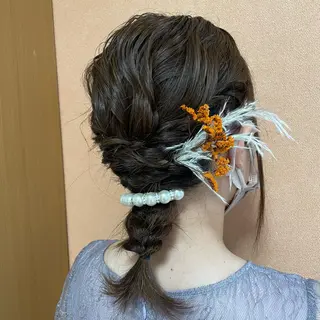 ミディアム ヘアアレンジ T Ayaのヘアスタイル