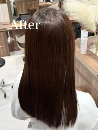 ロング 🍁髪質改善カラー/ 縮毛矯正/谷口雄太のヘアスタイル
