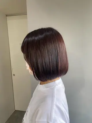 ミディアム カラー ヘアアレンジ ボブ /ニュアンス/ satomi🧸💖のヘアスタイル