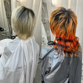 ショート カラー 🌈派手髪エクステ ブレイズ🌈ひろとのヘアスタイル