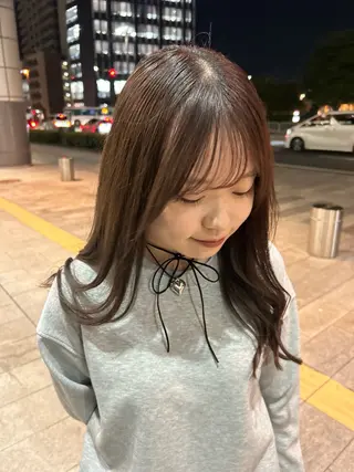 ロング カラー 船坂 詩乃のヘアスタイル