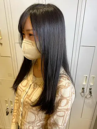 ロング カラー 💛ブリーチカラー /ブリーチ縮毛💛のヘアスタイル