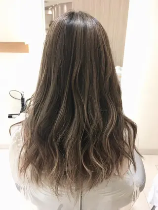 セミロング カラー 森島 雅之のヘアスタイル