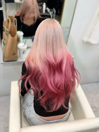 ロング ))カラー特化(( 渡邉 怜のヘアスタイル
