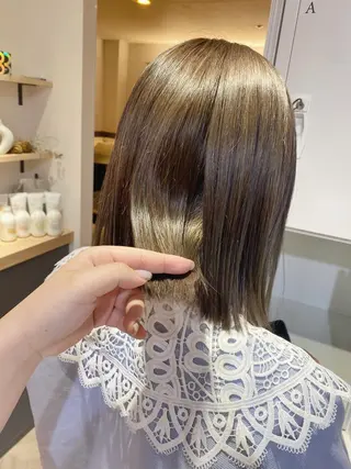 ミディアム カラー 美髪/透明感カラー reikoのヘアスタイル