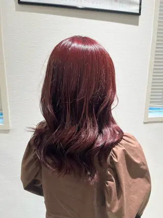 ミディアム 新谷 瀬里菜のヘアスタイル