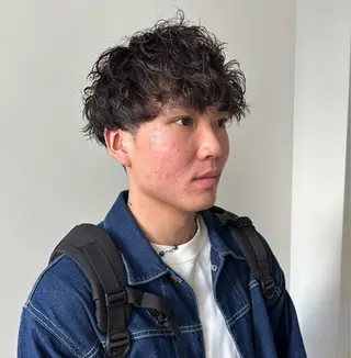 ショート パーマ メンズ men's/perm colorDaijuのヘアスタイル