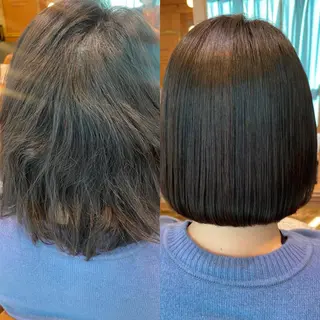 ショート 縮毛矯正/レイヤー taiga🧡のヘアスタイル