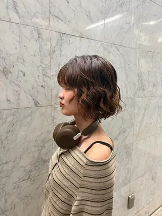 パーマ Bob /似合わせ color唯菜ユイナのヘアスタイル