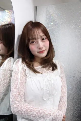 カラー RISAKO レイヤーカット🎀のヘアスタイル