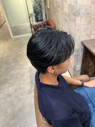 カラー メンズ 和久井 琉空のヘアスタイル