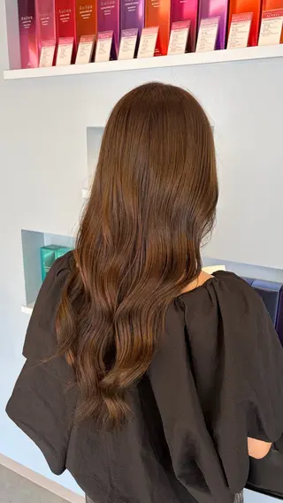 セミロング カラー 🎀透明感カラー /似合わせカット🎀のヘアスタイル