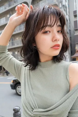 ミディアム カラー ANGELICA 難波店のヘアスタイル