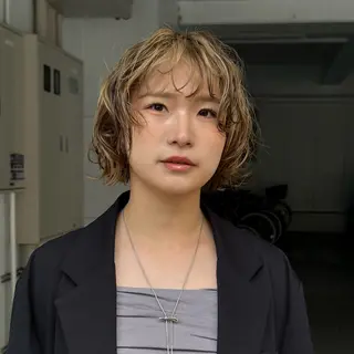 ショート カラー パーマ レディースパーマ/ 合田 有一朗のヘアスタイル