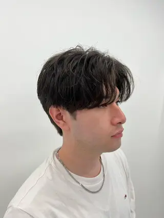 ショート パーマ メンズ 🏆メンズヘア特化 🥇代表りんぺーのヘアスタイル