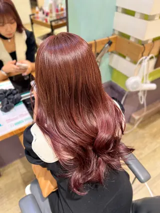 ロング カラー ミディアムレイヤー/ 艶カラー🎀 emiのヘアスタイル
