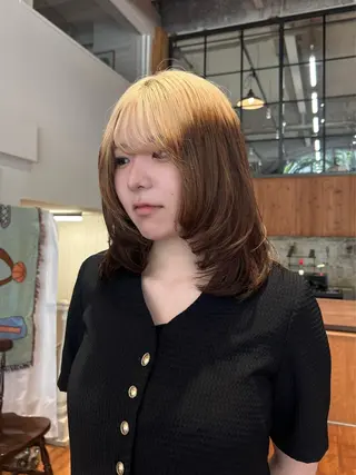 セミロング 木藤 優杏のヘアスタイル