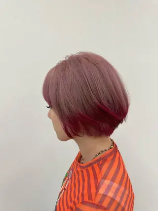 ショート 🫧ペール系カラー /デザイン秀喜🫧のヘアスタイル