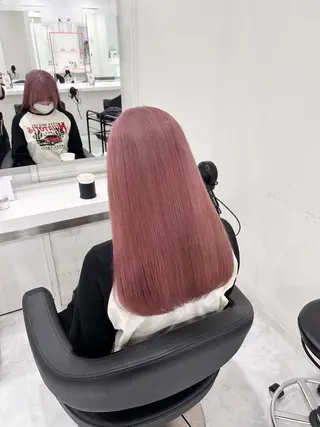 ロング カラー ヘアアレンジ ピンク・ベージュ🩰 カラー🫧とらのヘアスタイル