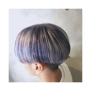 ショート カラー メンズ 及川シゲル 髪質改善講師のヘアスタイル