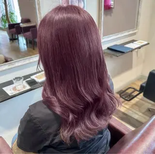セミロング カラー 柔らかいbeige ¦韓国¦🩰マユ🩰のヘアスタイル