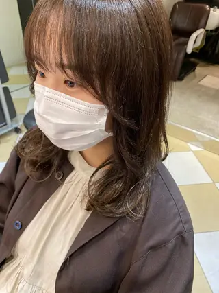 セミロング カラー 💜髪質改善美髪💜 星野清光のヘアスタイル