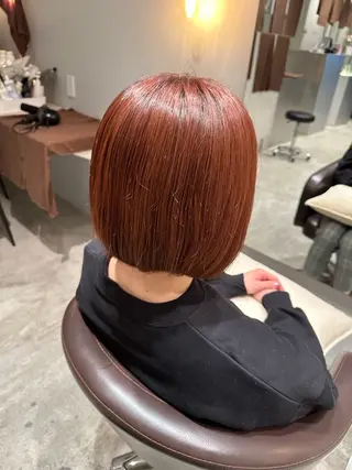 ショート カラー 髪質改善ストレート 中林優太のヘアスタイル