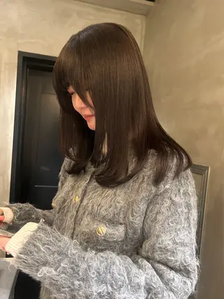 セミロング カラー デザイン/アレンジ ❤︎イシイレイのヘアスタイル