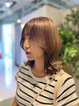 セミロング カラー 吉祥寺プルエクステ 🌟Hiraiのヘアスタイル