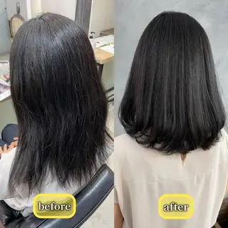 ミディアム 黒田 優衣のヘアスタイル