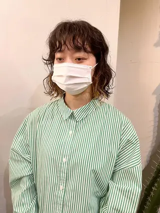 ショート パーマ 千葉 郁也のヘアスタイル