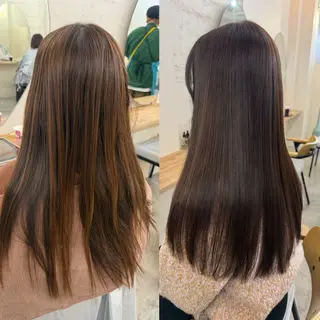ロング カラー 透明感カラー/顔周り 臼井逸美のヘアスタイル