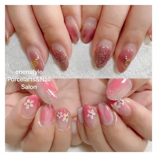 ミディアム ネイル 🐾enen style 🐾のネイルデザイン