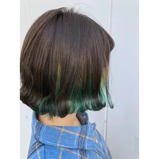 ショート カラー パーソナルカラー診断 できます 木曽 主博のヘアスタイル